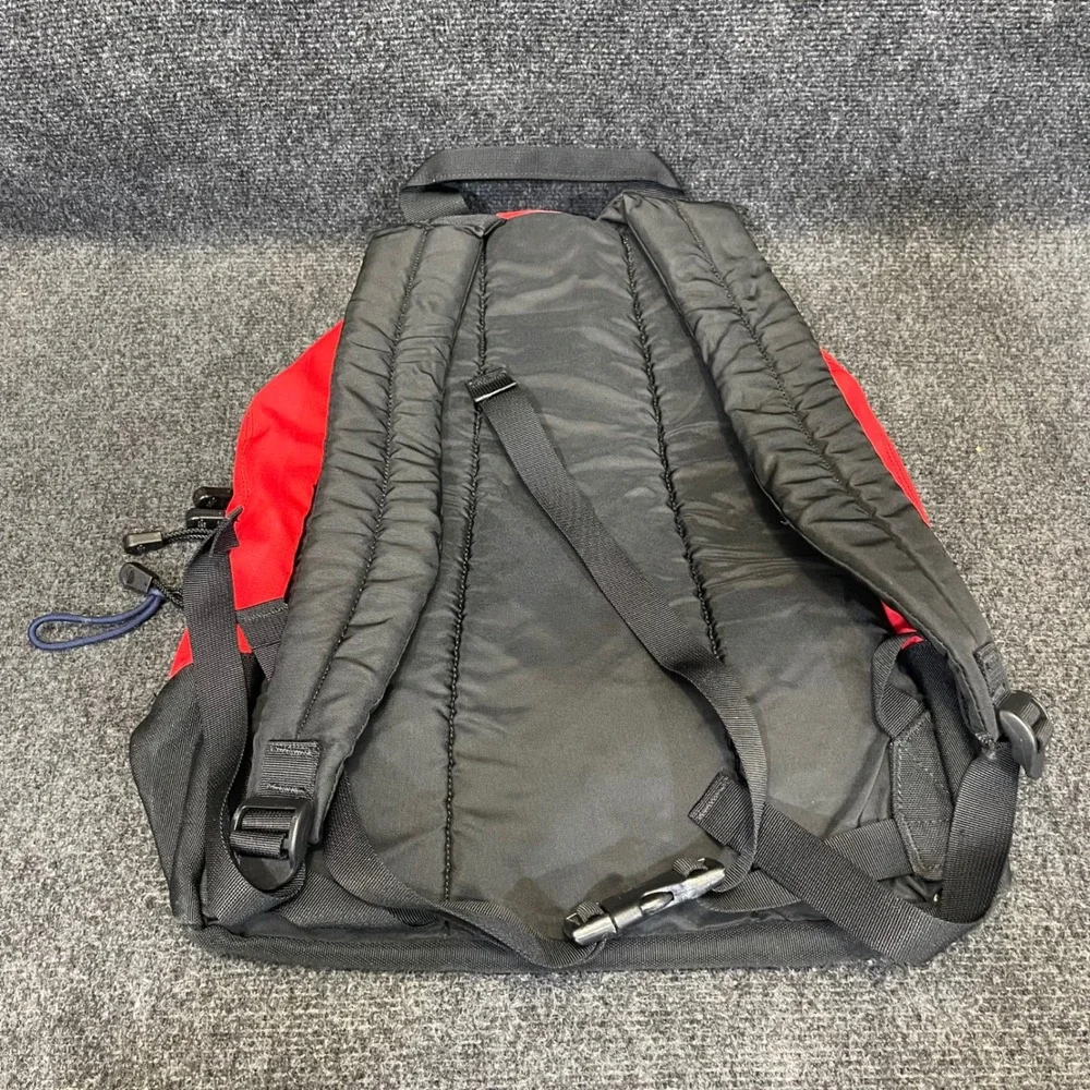 The North Face Tenaya Backpack Red/Black Vintage Bag Y2K Hiking Daypack